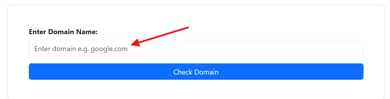 Image of the Domain Authority Checker interface